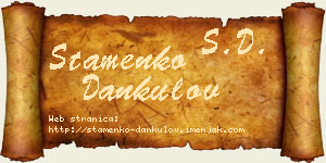 Stamenko Dankulov vizit kartica